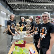 <p class="title">Title: Real Men Wear Hairnets</p>
Photo by: Beth Ann Fenstad Real Men Wear Hairnets