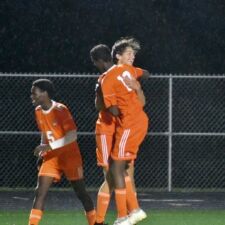 <p class="title">Title: Rainy Goal</p>
Photo by: Beth Fenstad Soccer