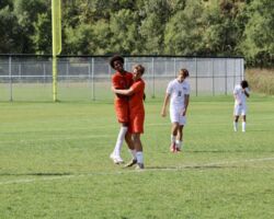 <p class="title">Title: First to congratulate!</p>
Photo by: Kendra Roehl First to congratulate!