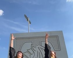 <p class="title">Title: We did it!</p>
Photo by: Beth Fenstad We did it!