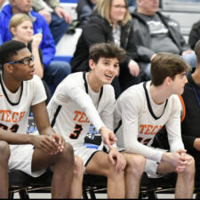<p class="title">Title: Basketball Teammates</p>
Photo by: Debbie Quigley Basketball teammates