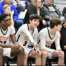 <p class="title">Title: Basketball Teammates</p>
Photo by: Debbie Quigley Basketball teammates